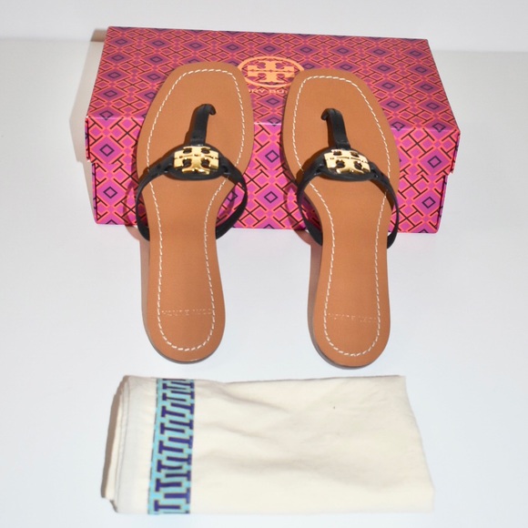 TORY BURCH MINI MILLER LEATHER THONG CALF LEATHER - Picture 2 of 7